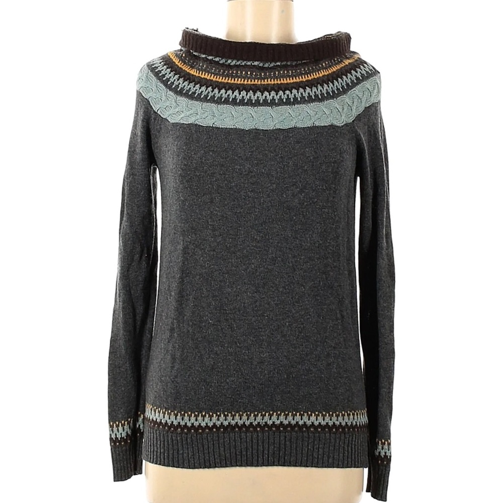 BCBGMaxAzria Charcoal fair isle Sweater